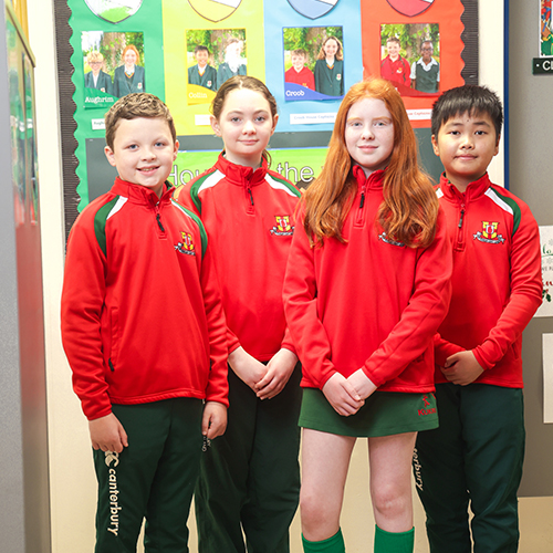 Students posing for a photo