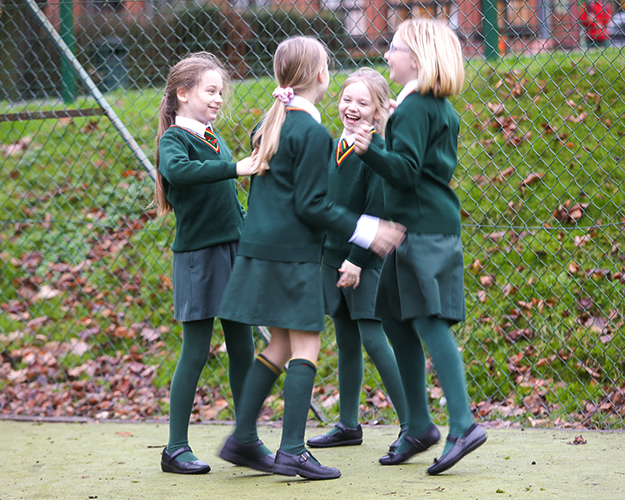 Students laughing