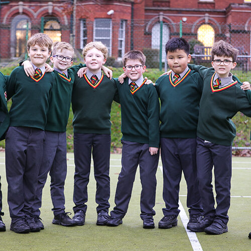 Students posing for a photo